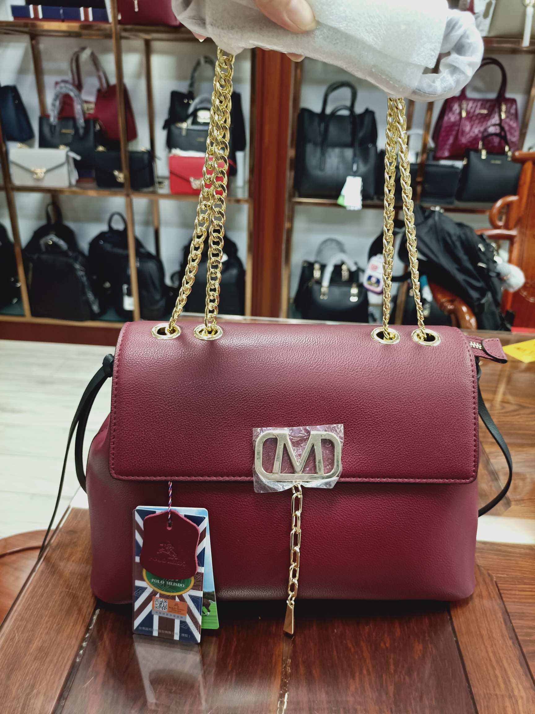British Paul genuine leather women's bag P661047-5B