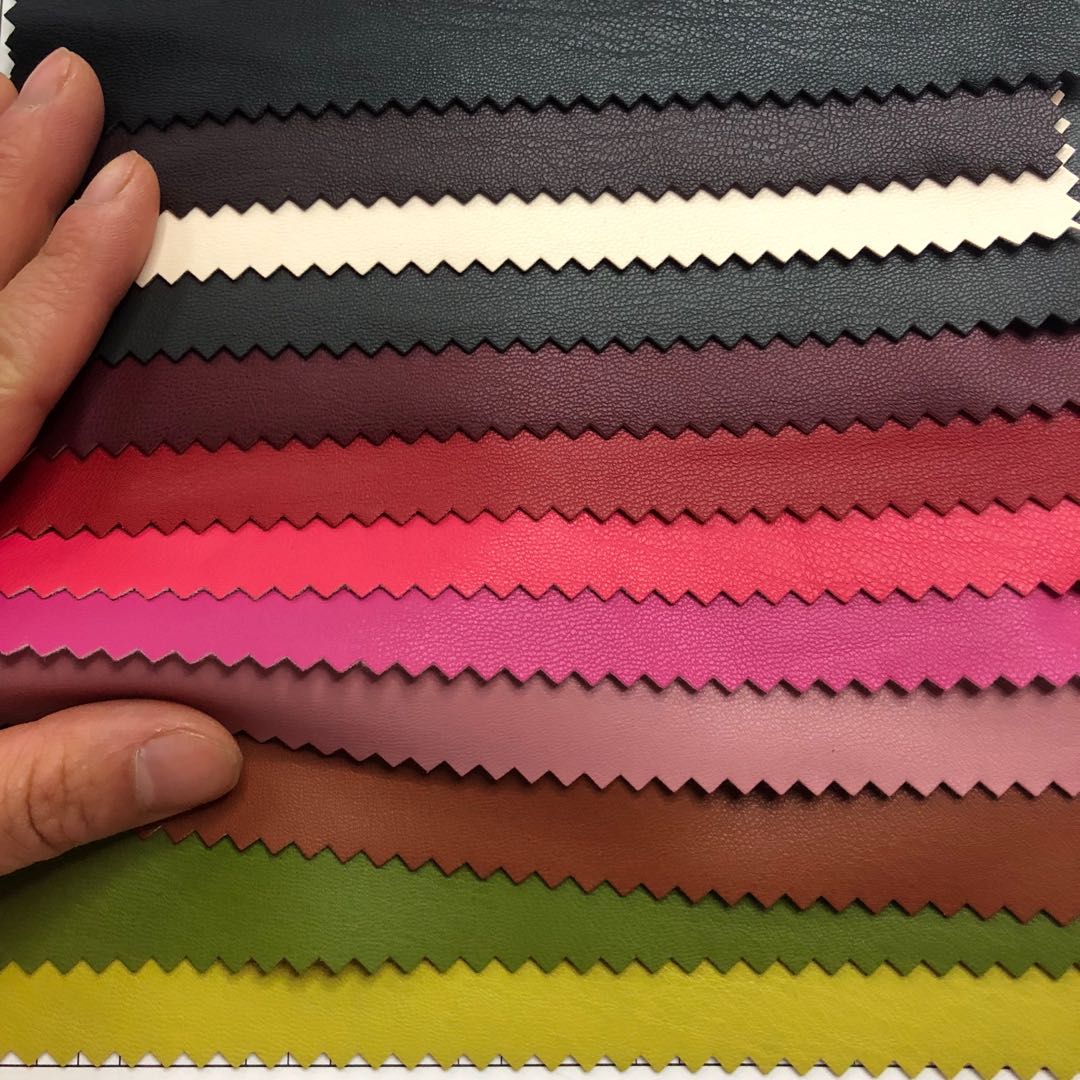 Factory direct sales of elastic pu clothing leather fabric for men's, women's and children's clothing, leather jackets and leather pants fabric in stock details Picture