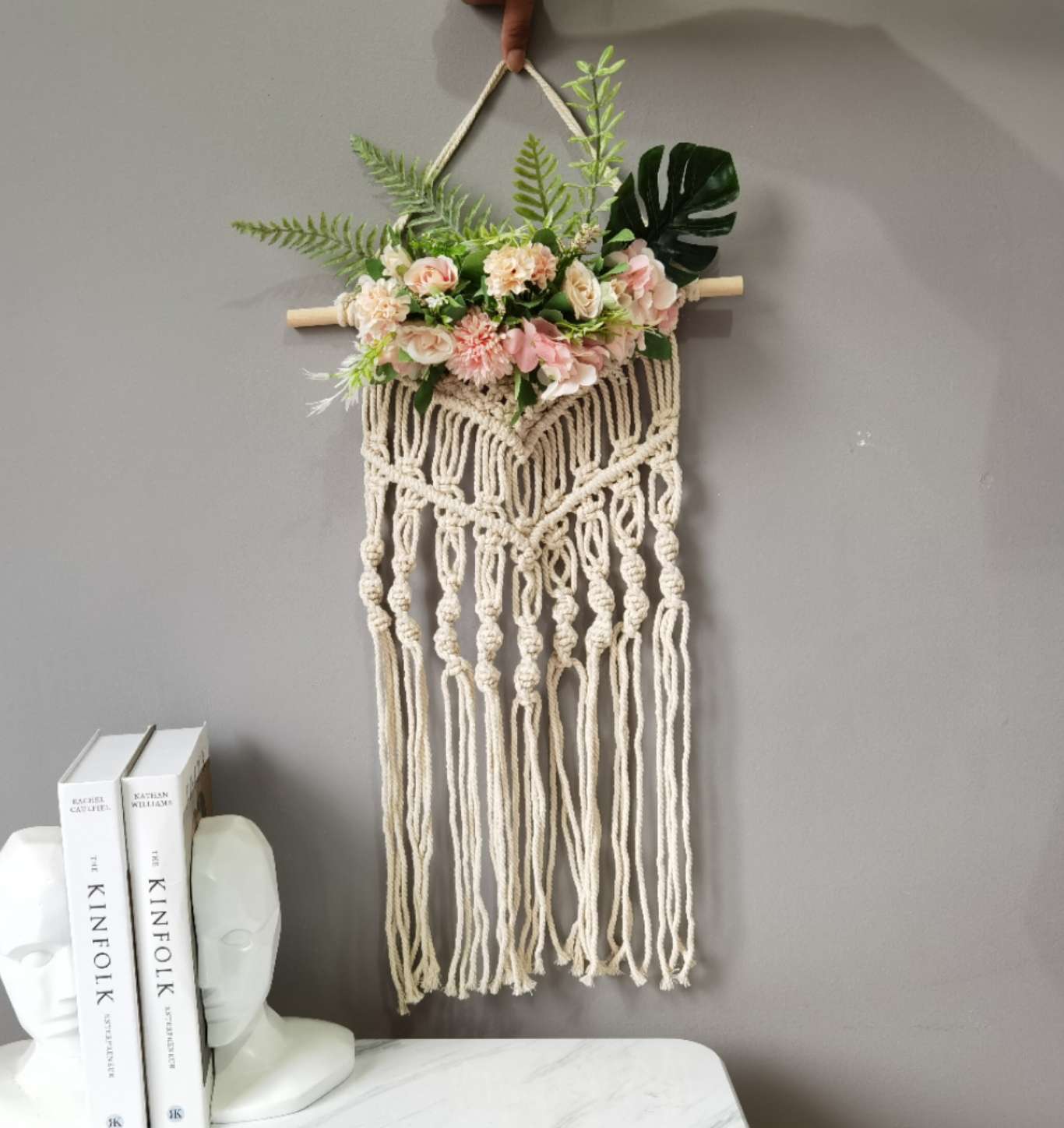 Creative simulation flower tassel wall decoration pendants details Picture