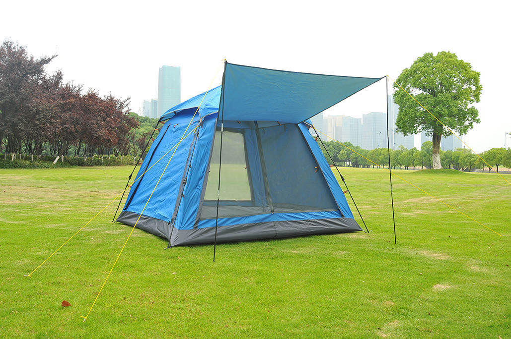 Outdoor automatic folding family camp tent