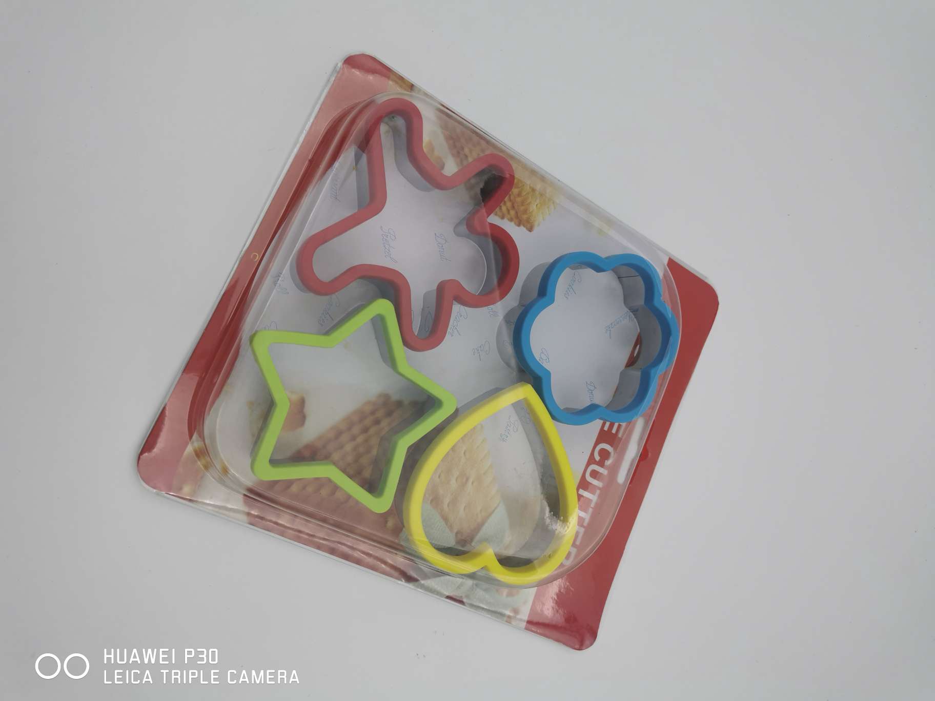 硅胶饼干模具烘焙家用卡通心形星形4件套DIY按压式3d立体水果切模 details Picture