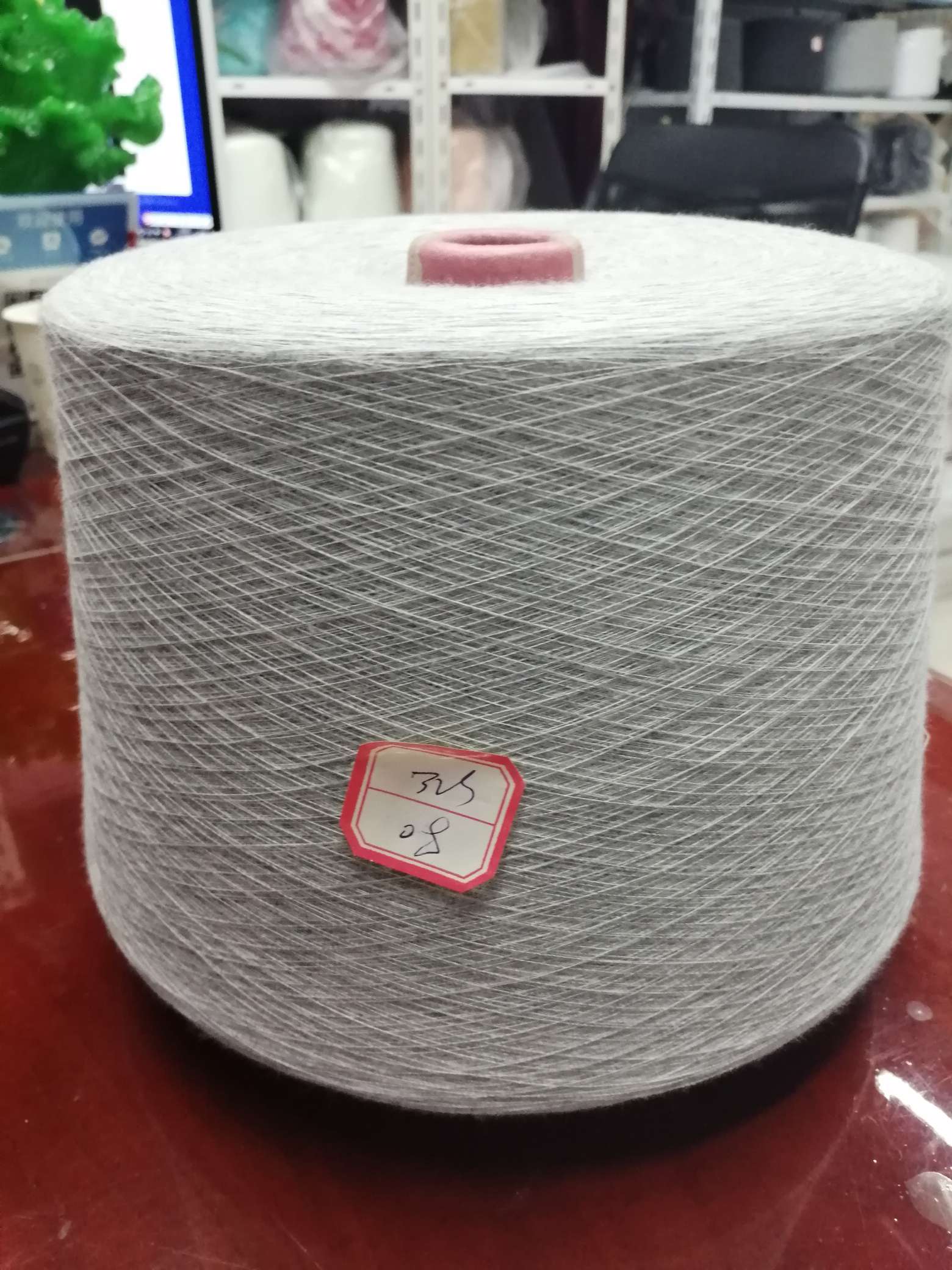 Pure Cotton Spinning Line All Cotton Colored Cotton Yarn High Quality 32 08 Grey Pure Cotton Yarn