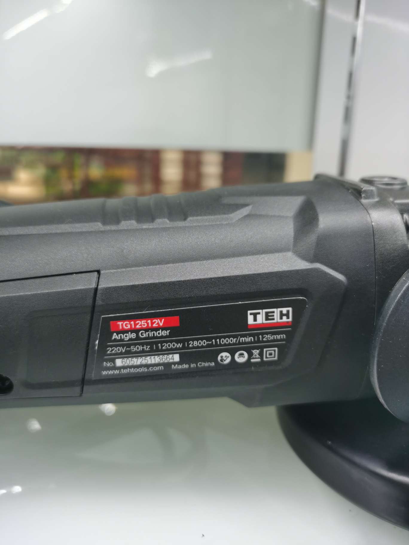 Teh Angle Grinder 125Mm 1200W Adjustable Speed,角磨，Tg12512v details Picture