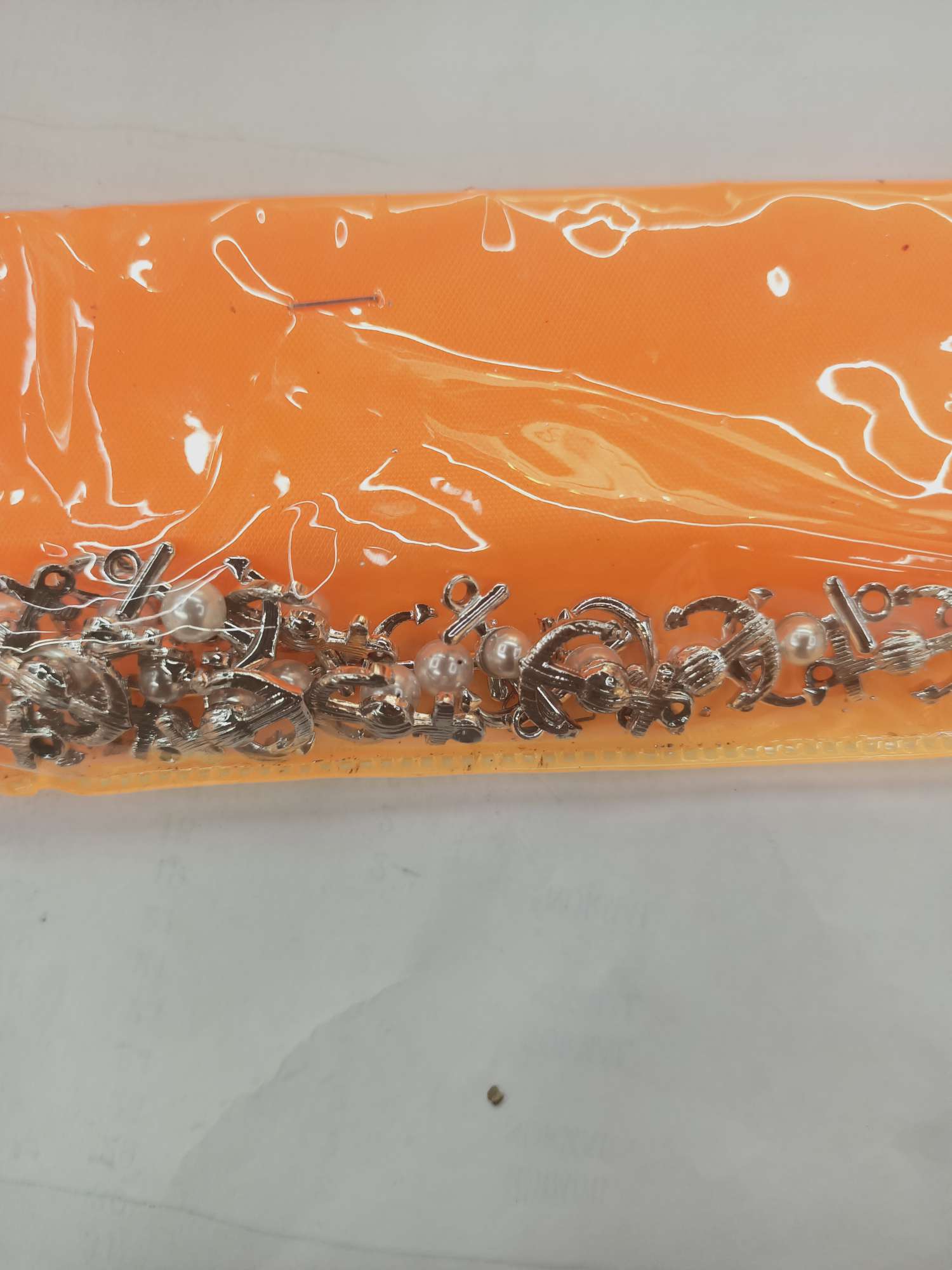 船锚带珍珠合金配件 志得饰品配件 DIY 网红爆款