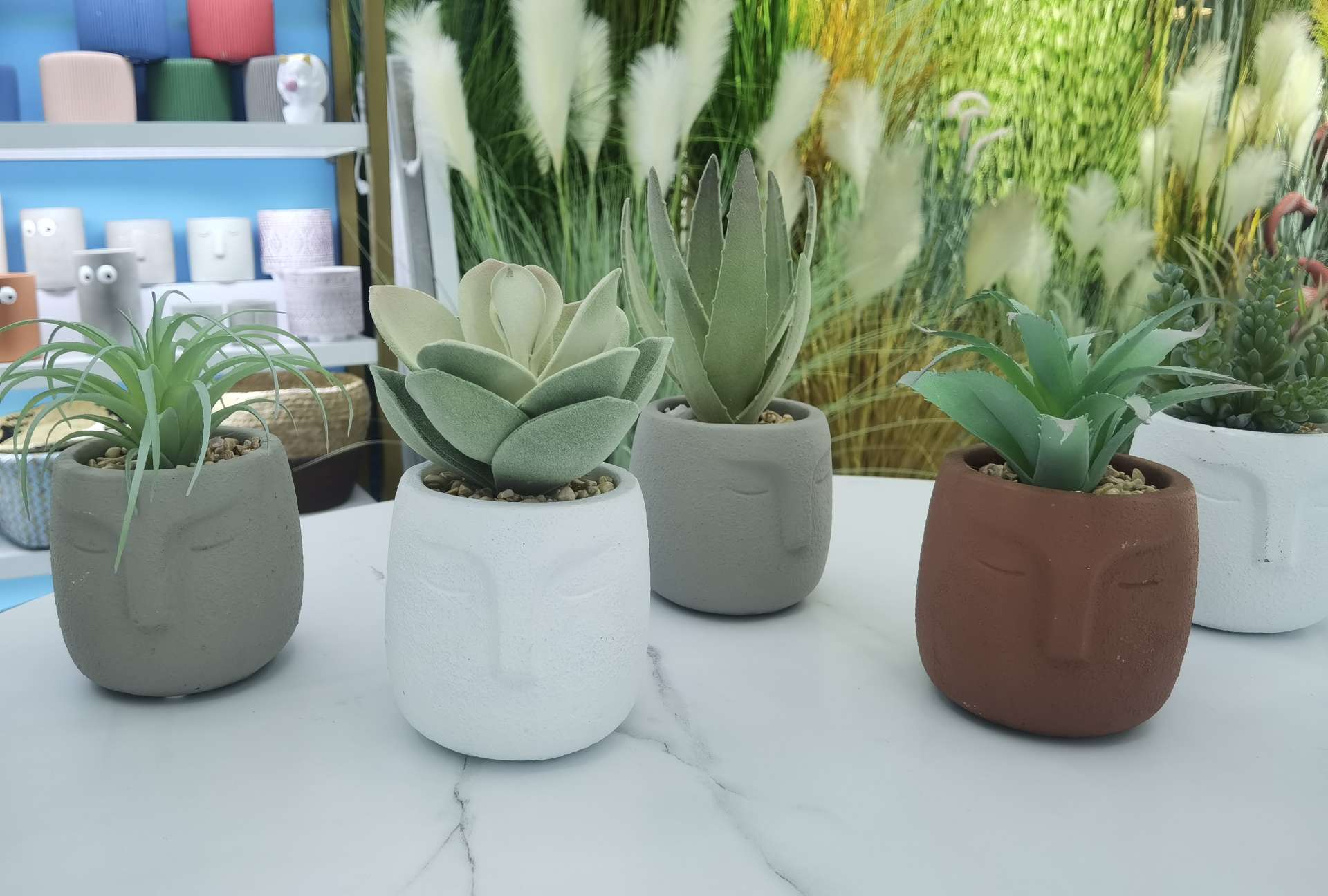 Hanlv Handicrafts Creative simulation succulent plant potted bonsai home decoration ornaments Application Scenario