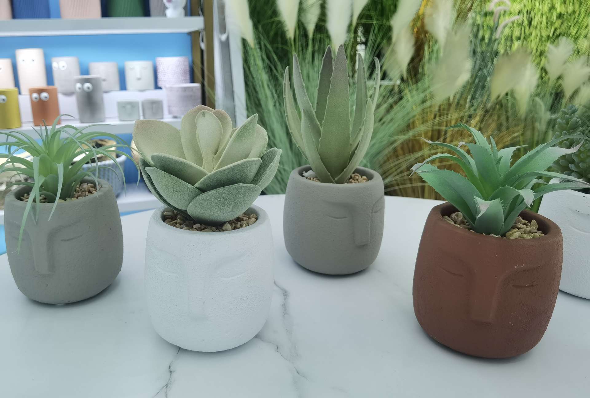 Hanlv Handicrafts Creative simulation succulent plant potted bonsai home decoration ornaments details Picture