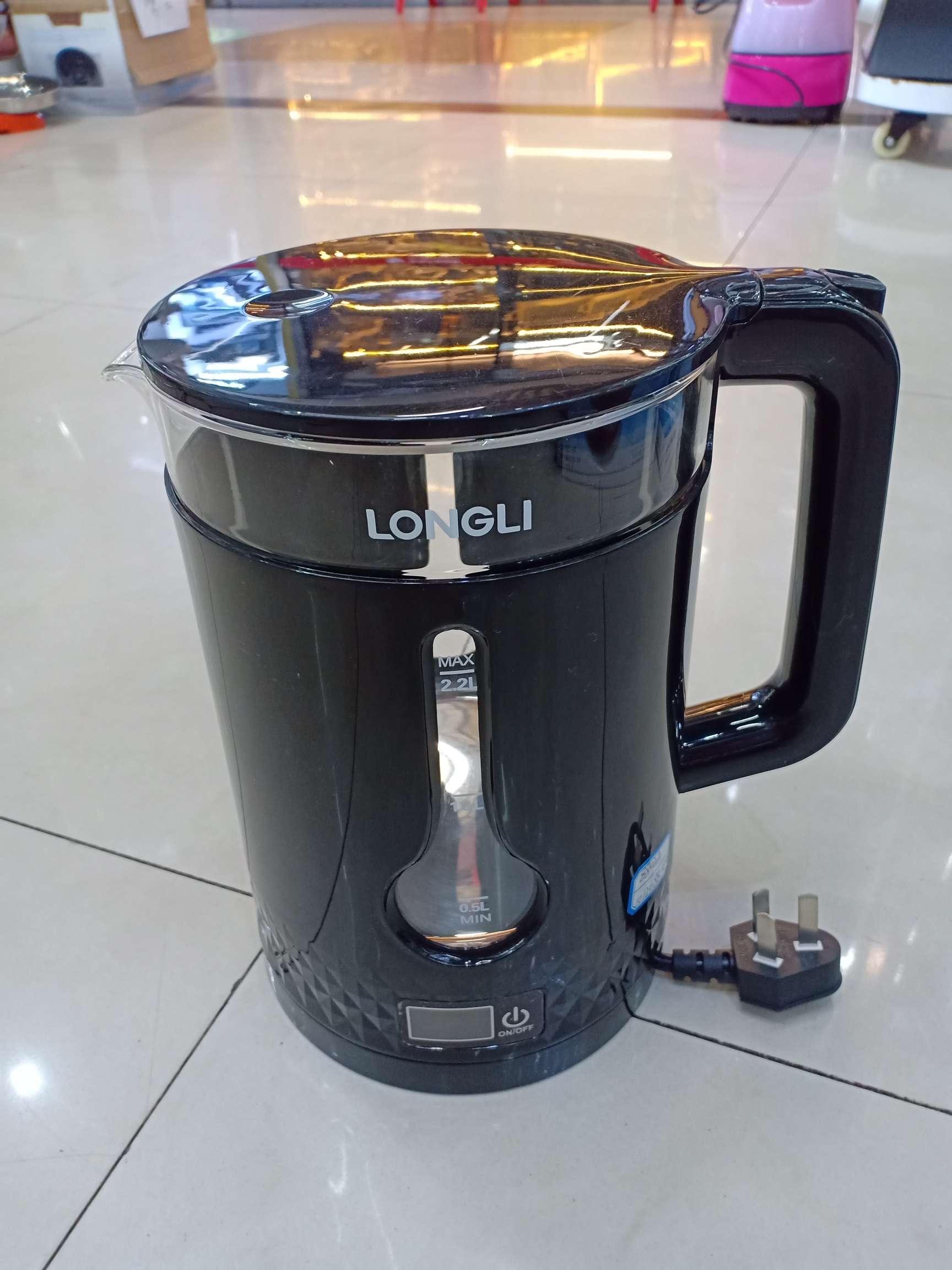 Foreign trade electric kettle, glass electric kettle, one-piece formed inner pot boiling kettle