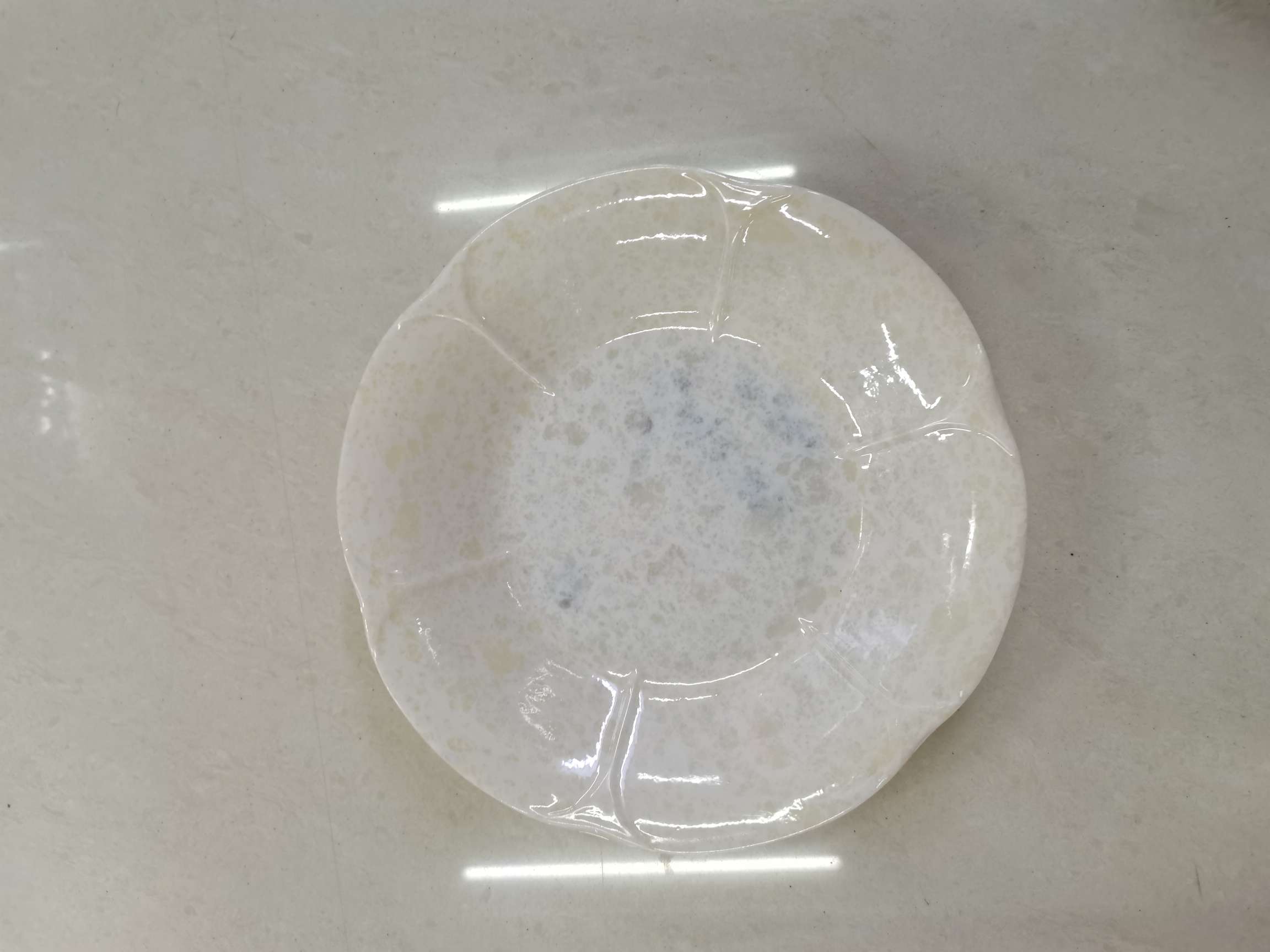 8O8一1花式盘盘子餐具餐盘金色不锈钢盘碗碟盘子陶瓷韩盘