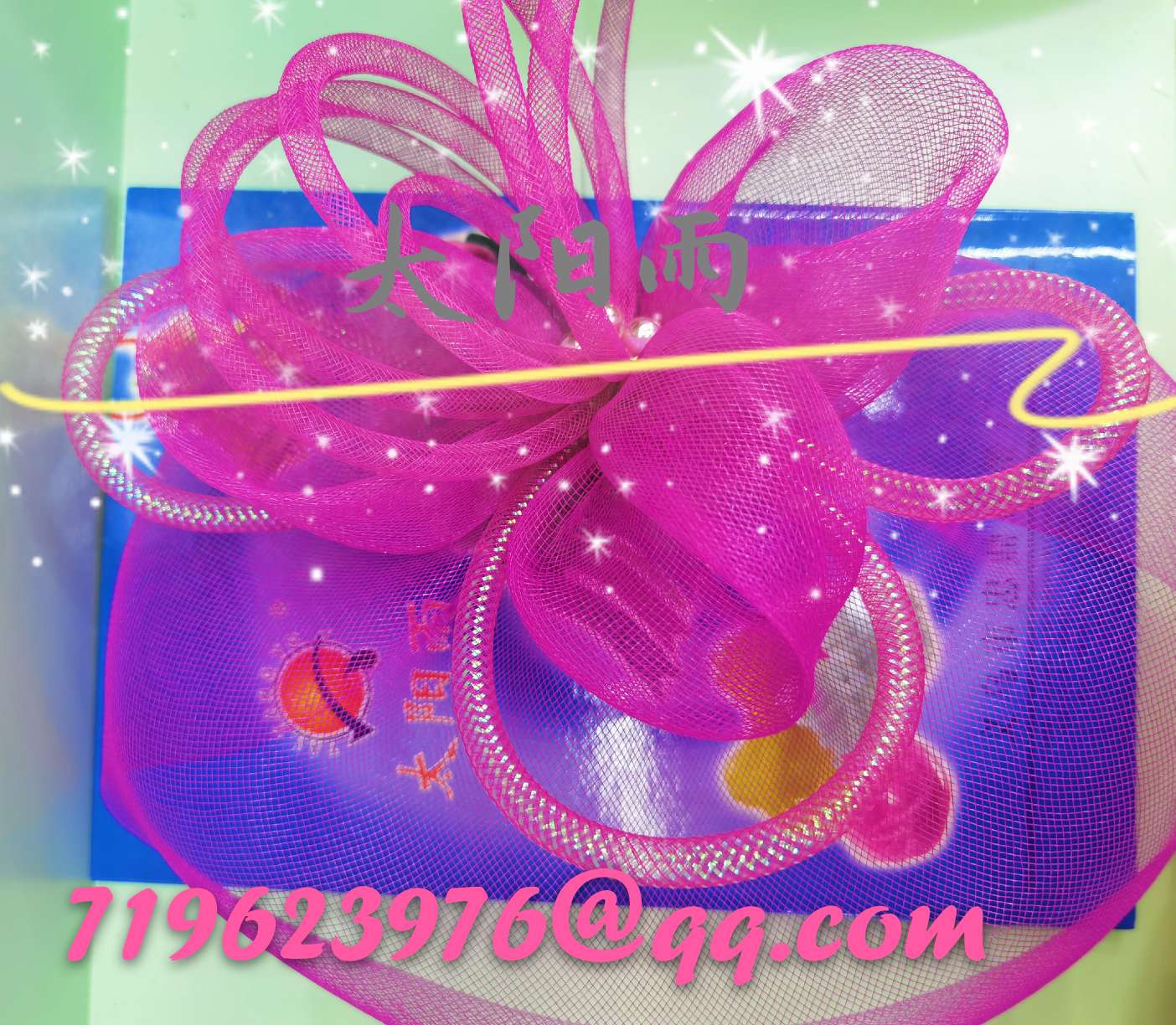 Elastic gauze handicraft accessories flower thread with headgear accessories full figure