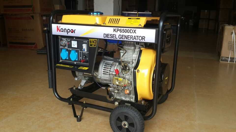 KP6500DX带轮子发电机5KW柴油发电机