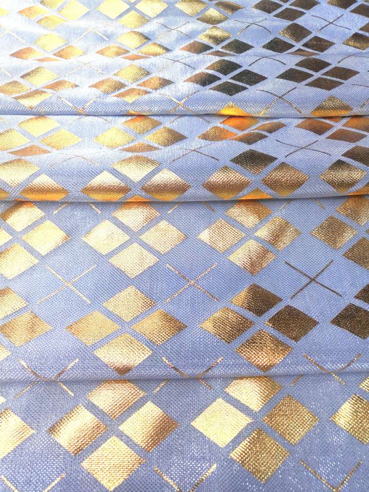Diamond-shaped small square gilded shiny silk fabric, Muslim headscarf accessories, handicrafts, stage dance costume fabric undefined
