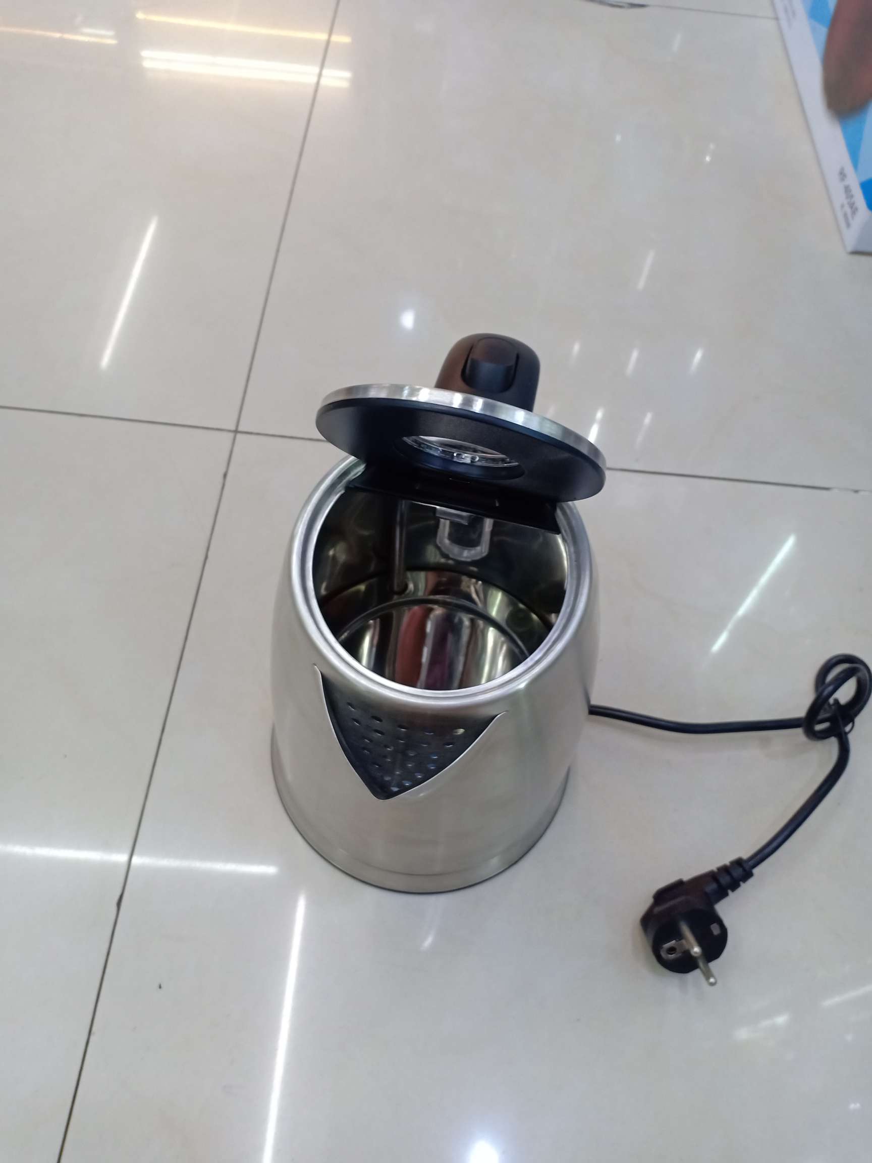 304 stainless steel electric kettle, one-piece formed inner pot electric kettle, automatic power-off heating kettle, foreign trade export details Picture