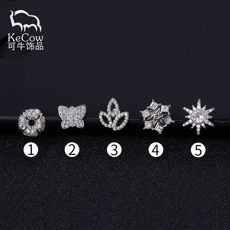 Changsheng Jewelry's original zircon mini titanium steel ear studs, personalized women's earrings wholesale