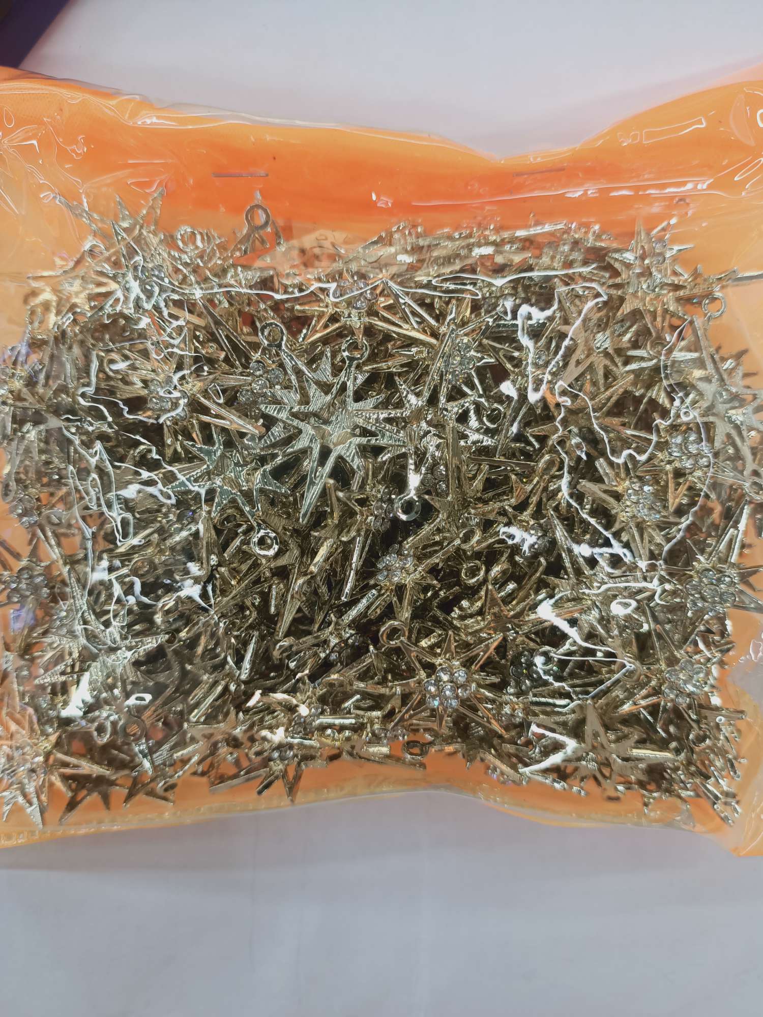 金色七钻花合金配件 志得饰品配件 DIY 网红爆款