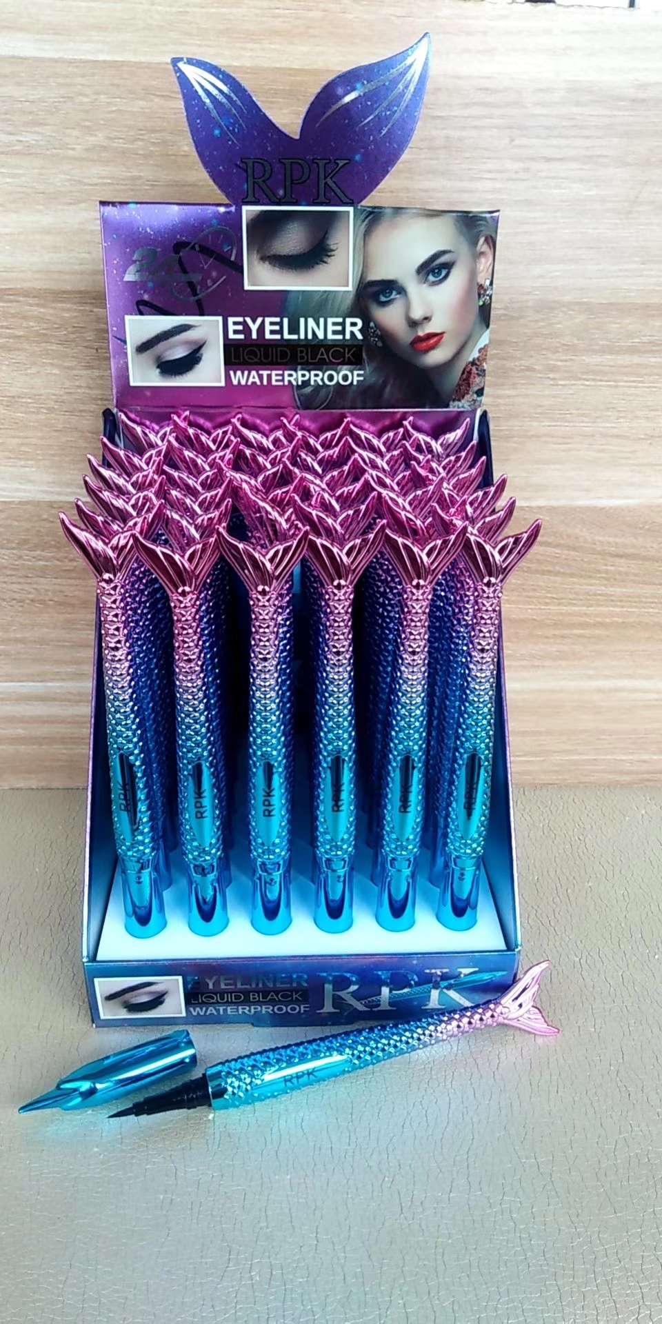 美人鱼眼线液eyeliner厂家直销彩妆用品眼部彩妆1