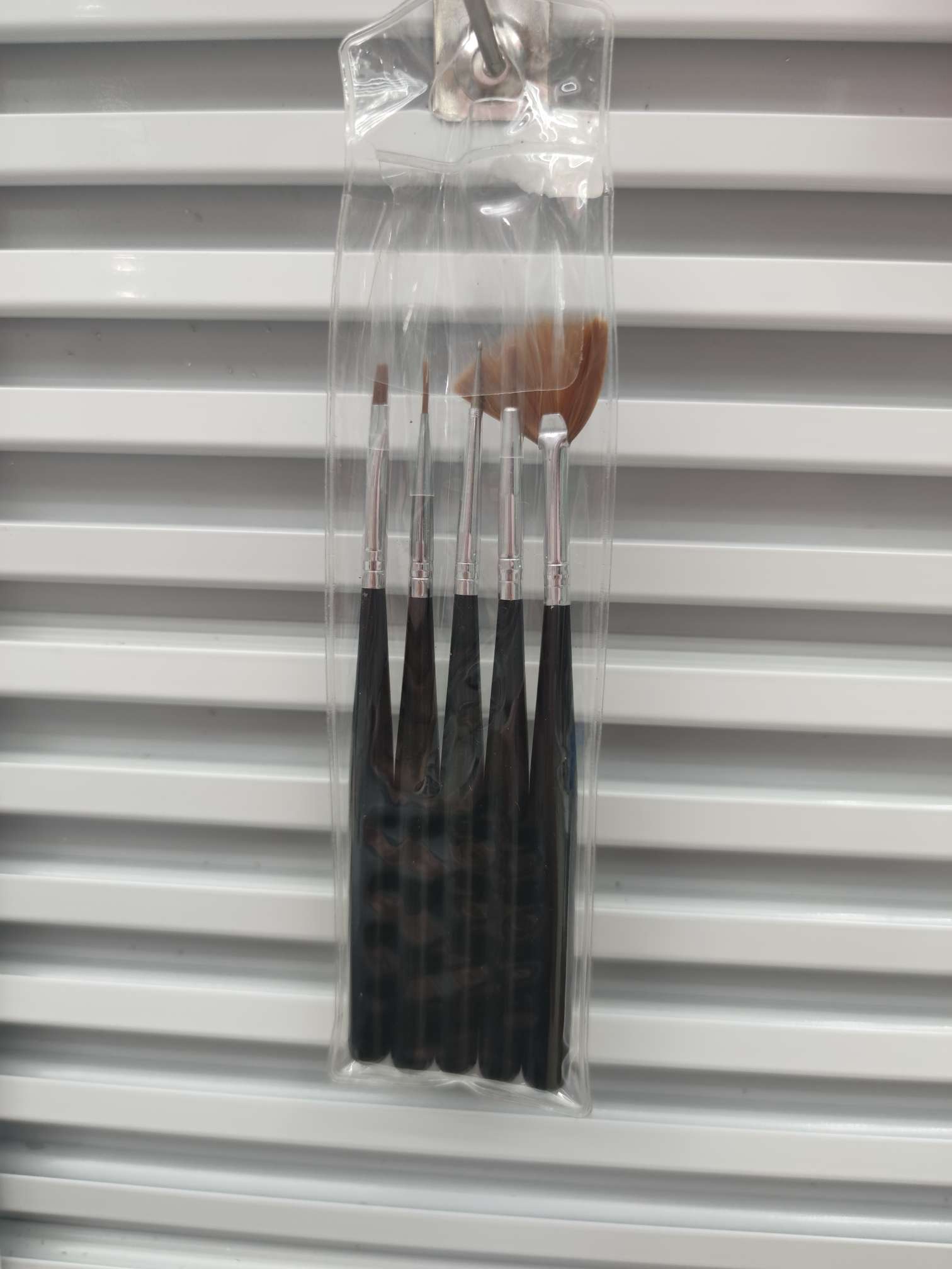 美甲5支套装笔黑色指甲笔美甲细节笔美甲用品