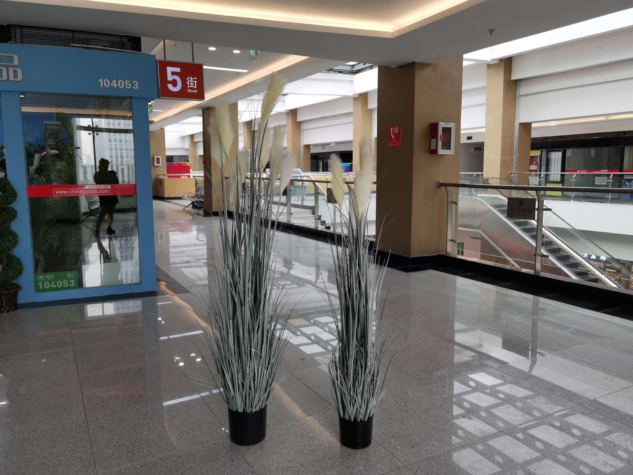 Simulated reeds, onion grass potted plants, bonsai, home decoration ornaments, window display decoration props, visual merchandising, wedding decoration ornaments Specification image