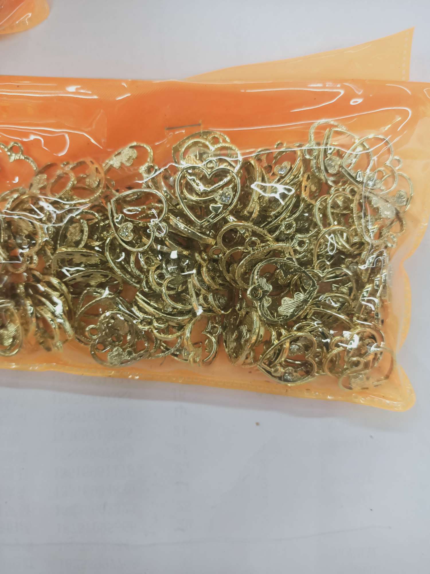 金色桃心配饰 志得饰品配件 DIY 网红爆款