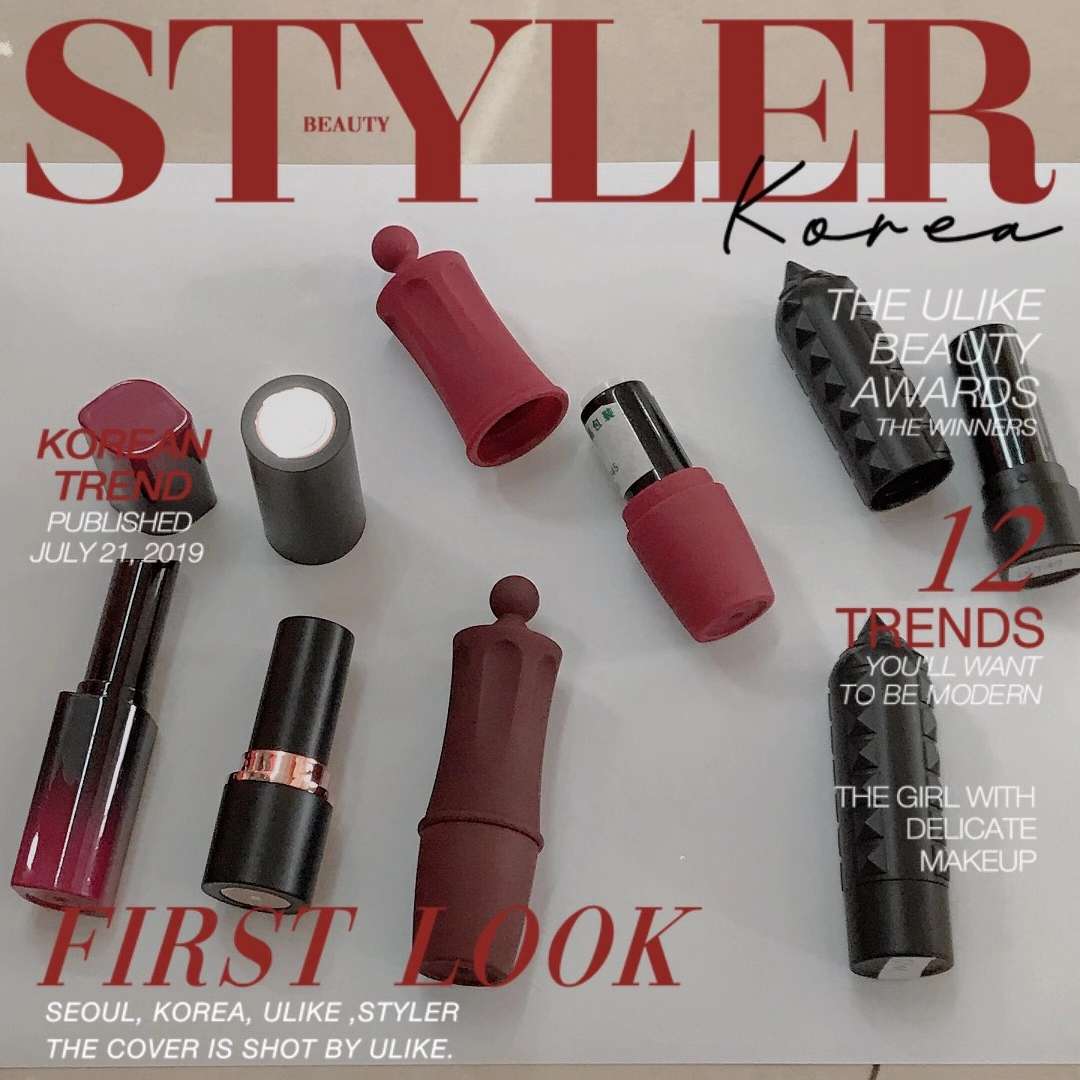 New web Red lipstick lipstick tube magnet rubber paint set with diamonds full figure