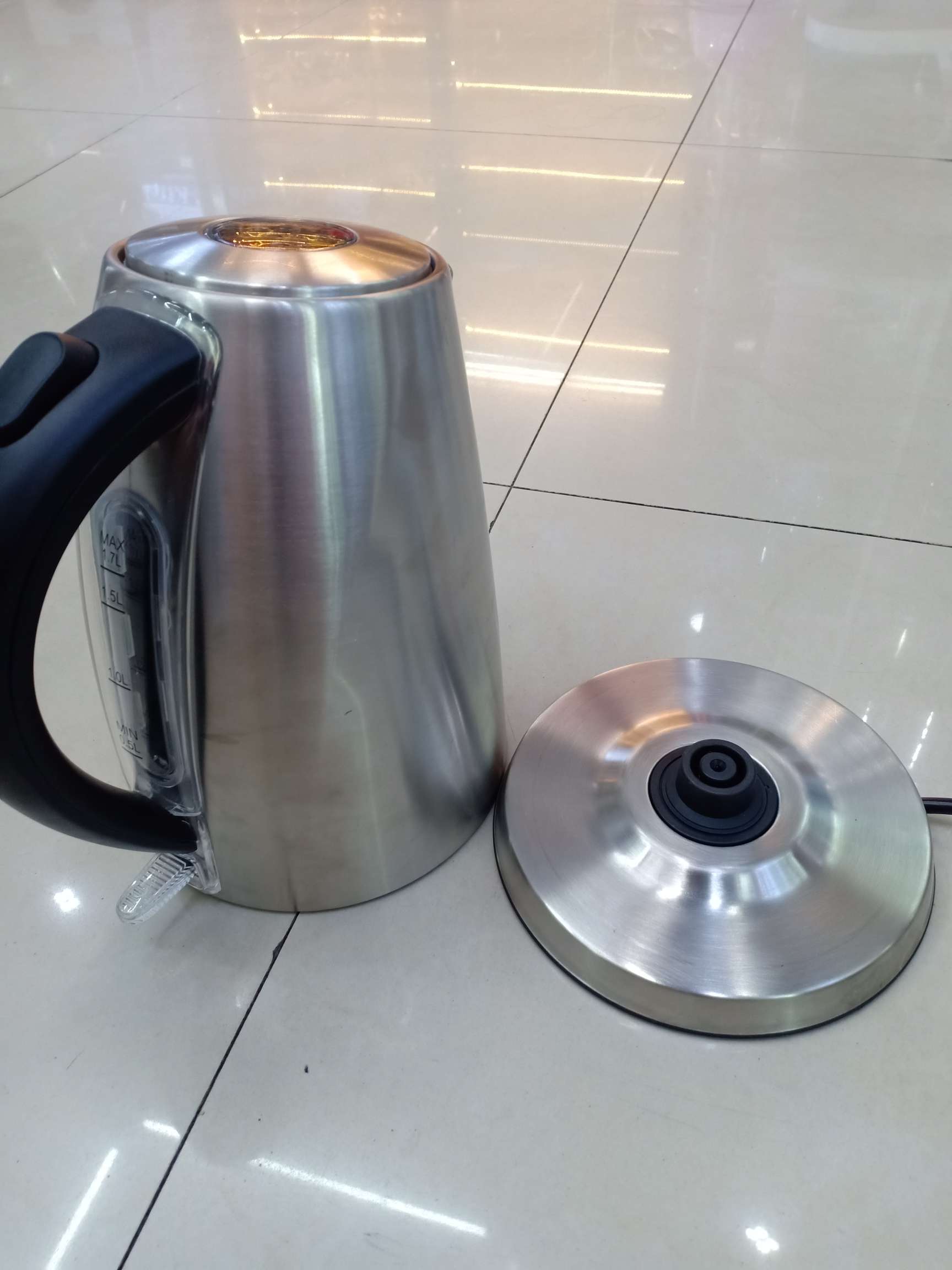 304 stainless steel electric kettle, one-piece formed inner pot electric kettle, automatic power-off heating kettle, foreign trade export Specification image