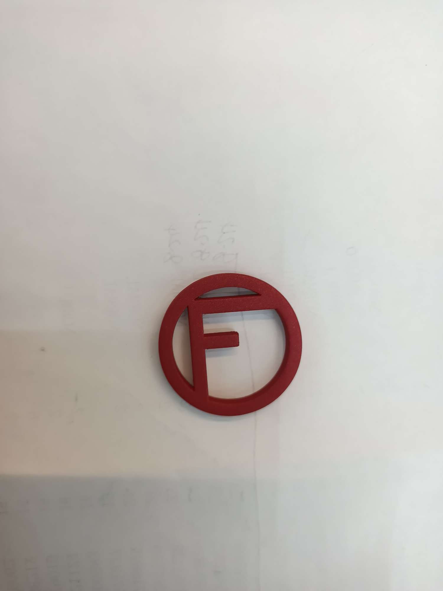 Bead Round Letter Circle Accessories Specification drawing