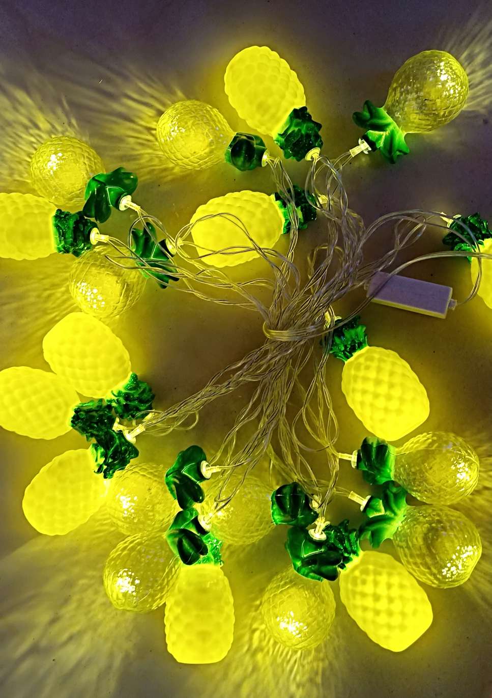 LED simulation pineapple lantern string holiday decoration hotel home children room decorative lights thumbnail