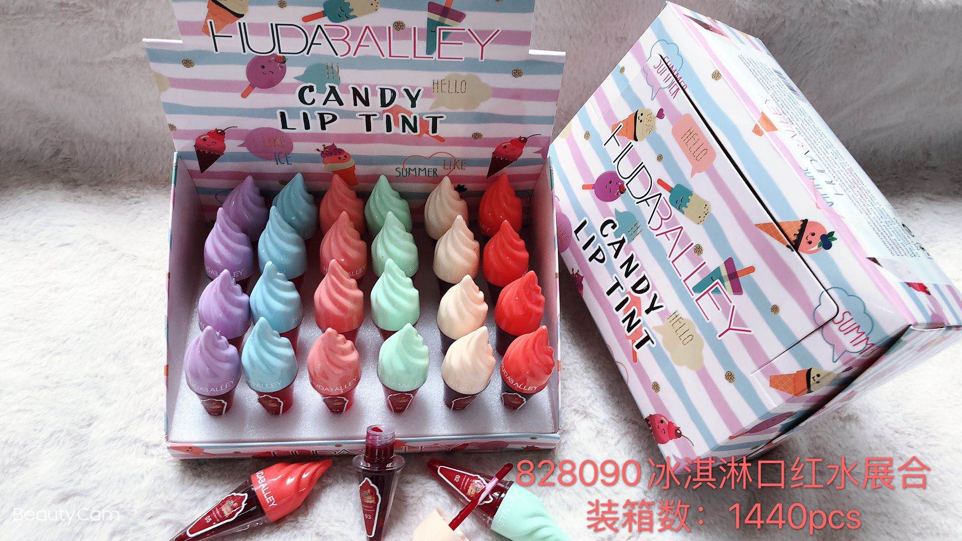 冰激凌口红水厂家直销彩妆用品唇部彩妆828090