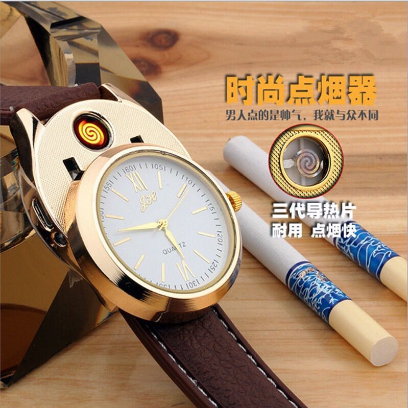 多功能创意打火机手表防风点烟手表详情图10