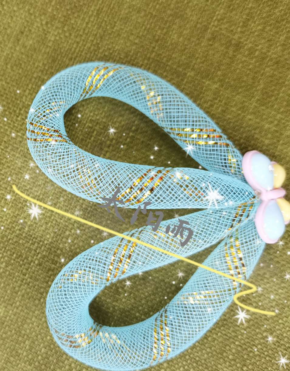 Elastic pipe fishbone fishing line handicraft accessories weaving tape Specification drawing
