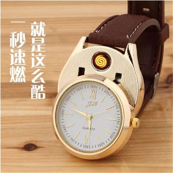 多功能创意打火机手表防风点烟手表产品图