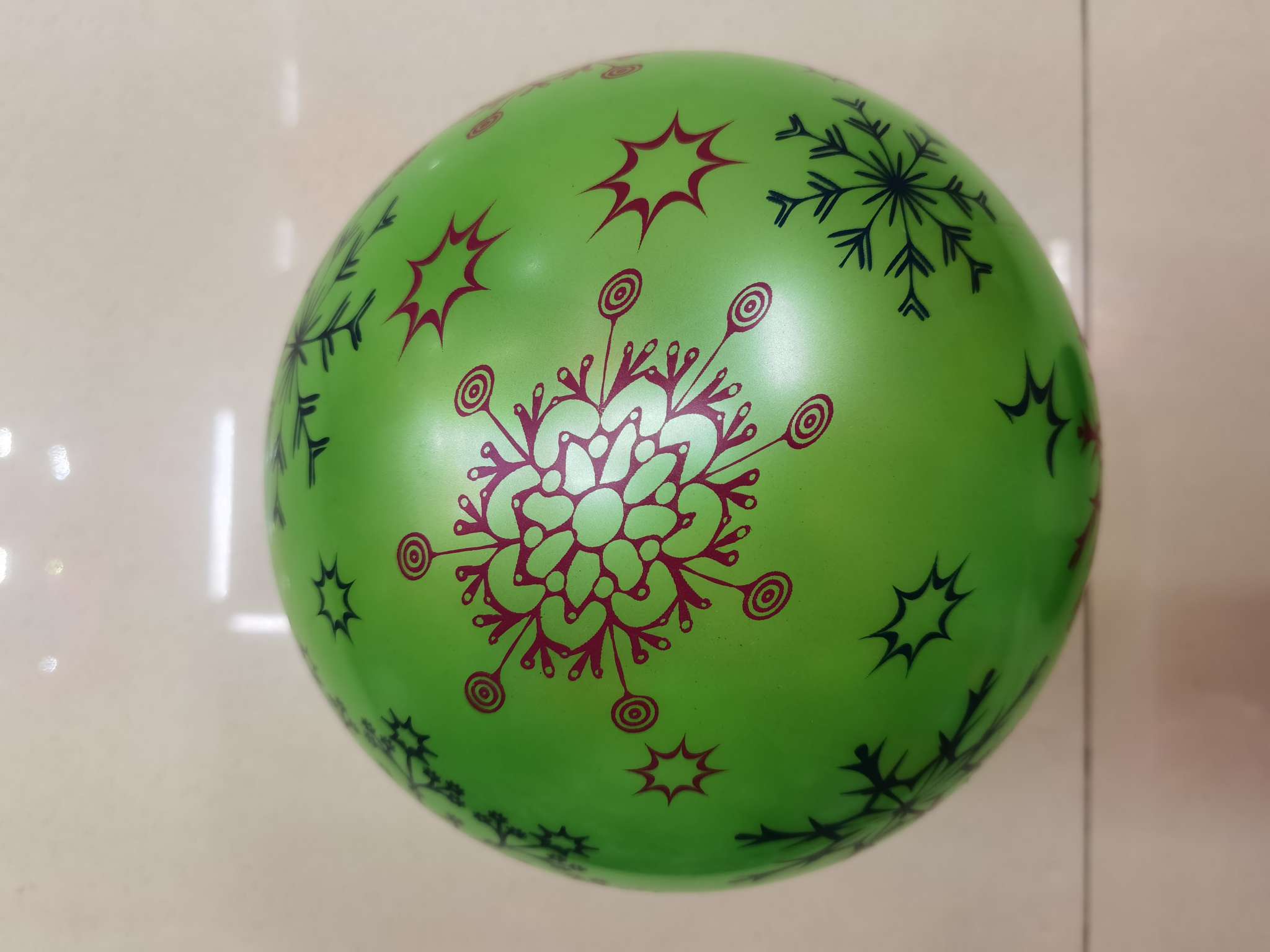 6寸双印雪花图案