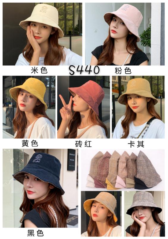 Double side summer style Japanese style versatile Sun Fisherman hat woman bowler small fresh khaki basin hat thumbnail
