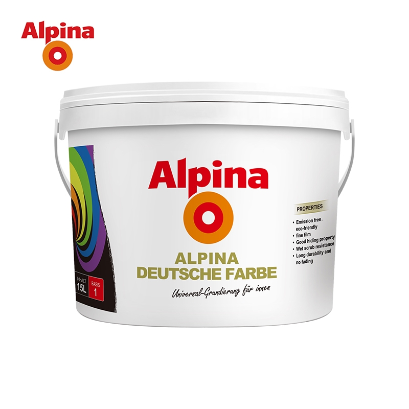 德国阿尔贝娜（Alpina）内墙乳胶漆 室内涂料德彩墙面漆15L详情图2