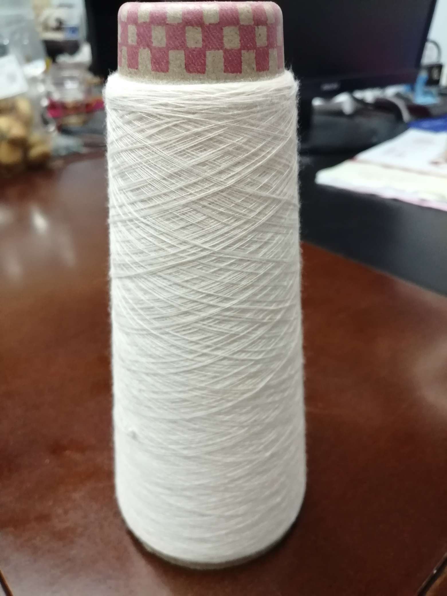 Cotton thread, cotton yarn, baby thread, pure cotton wool thread, all-cotton hand-woven, off-white