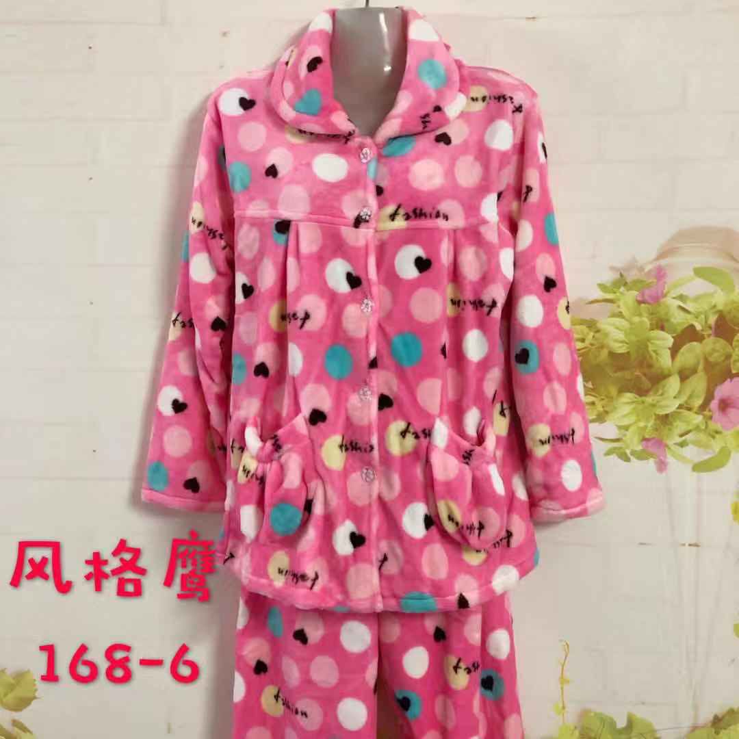 Flanged Velvet Button Pajamas, More Patterns, Welcome New And Old Customers To Come To Consult And Purchase Item Picture