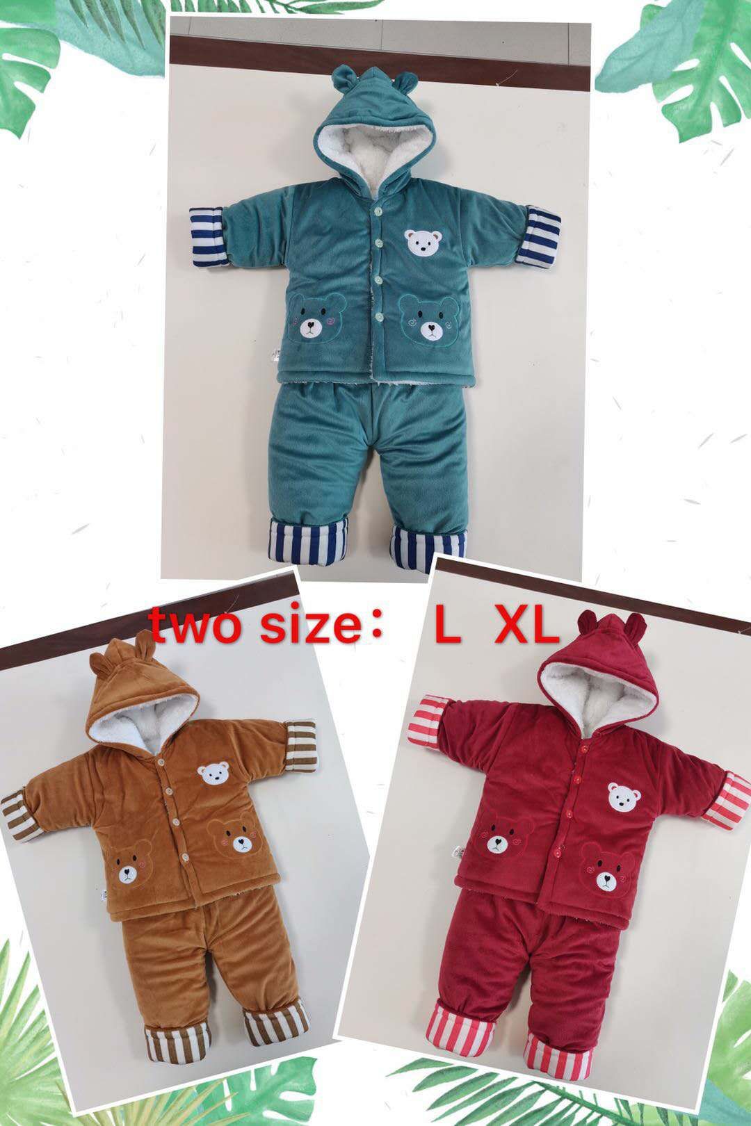 Printed cotton bear suit thumbnail