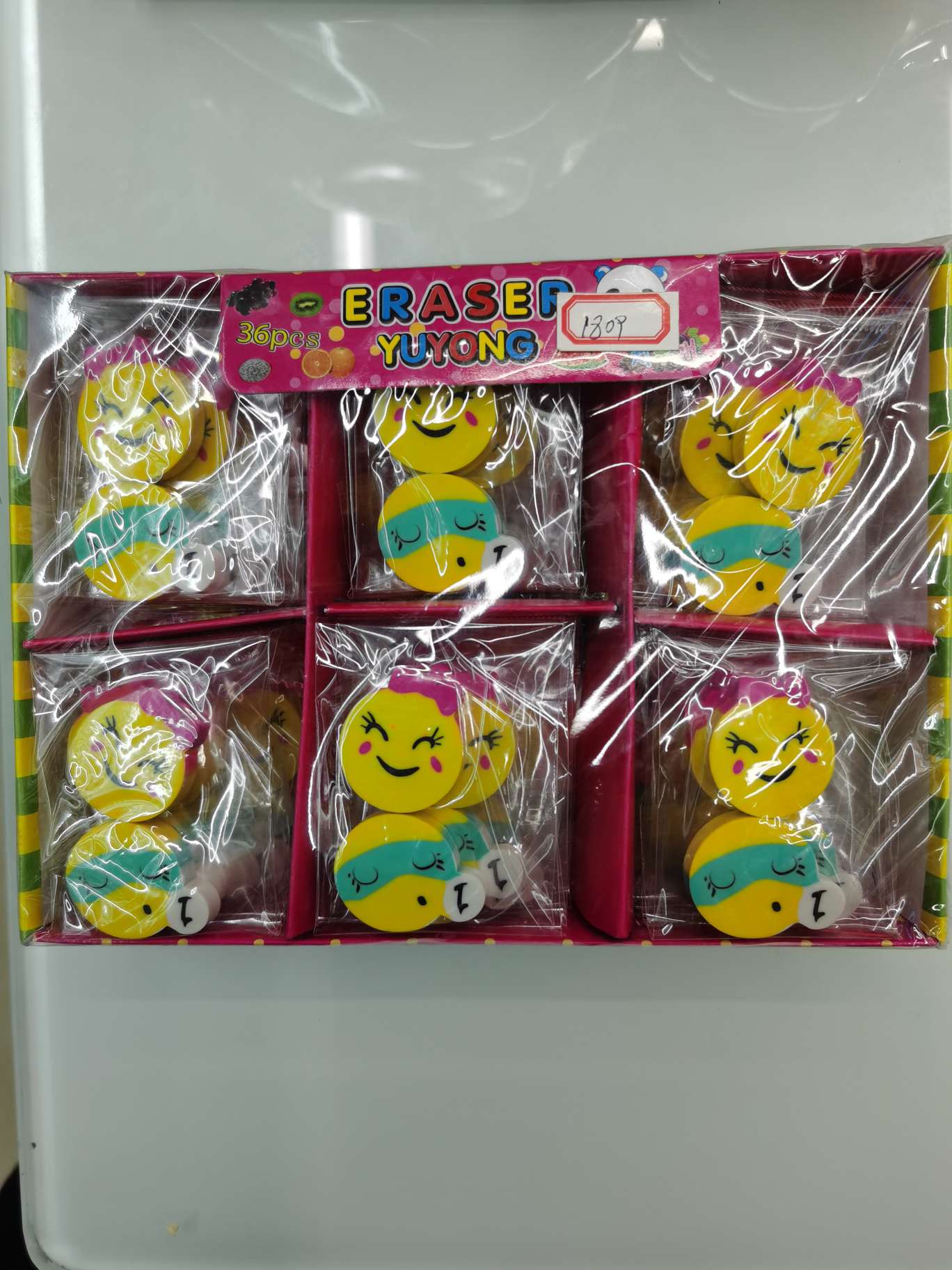 New model 1809 two-piece cartoon eraser