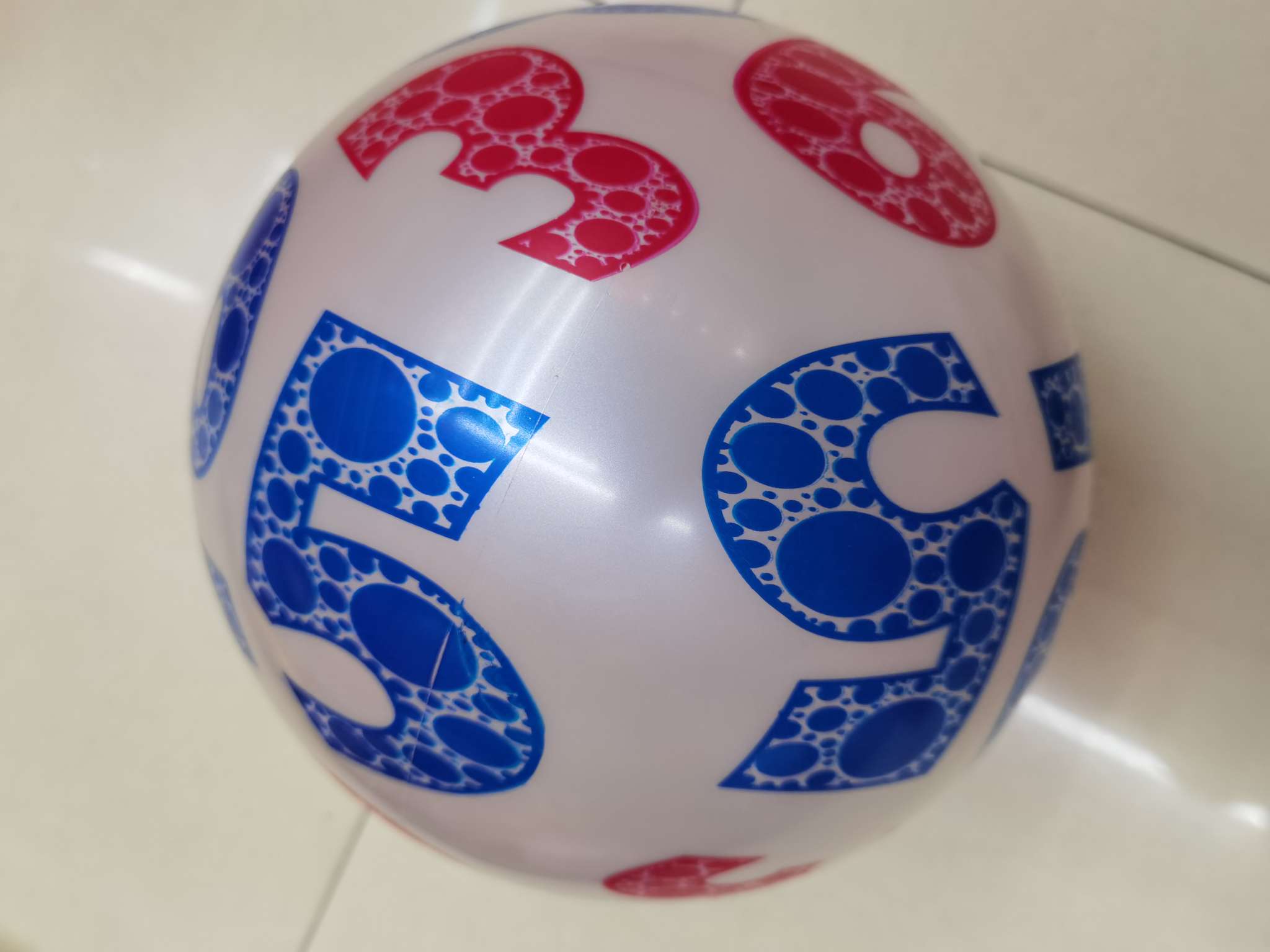 6寸双印花数字球