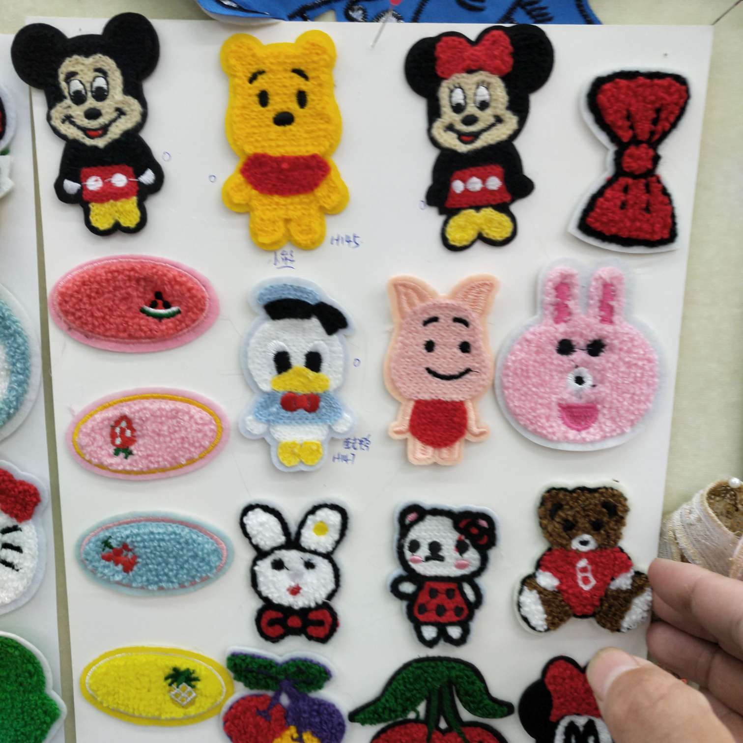 小动物，毛巾绣