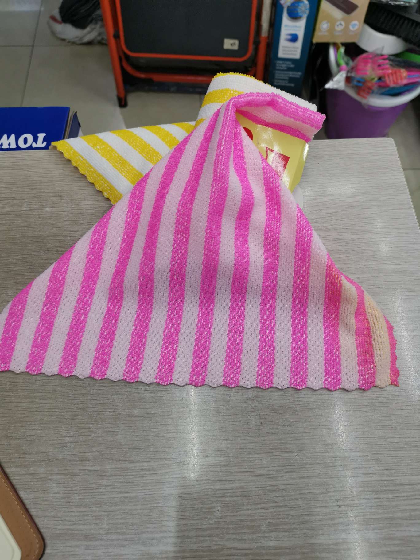 条纹抹布细节图