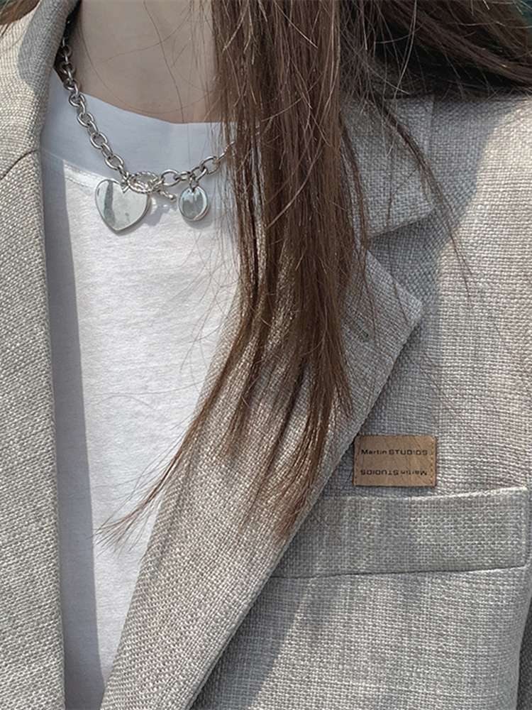 男友风小西装外套女春秋韩版小个子学生宽松休闲百搭时尚薄款西服产品图