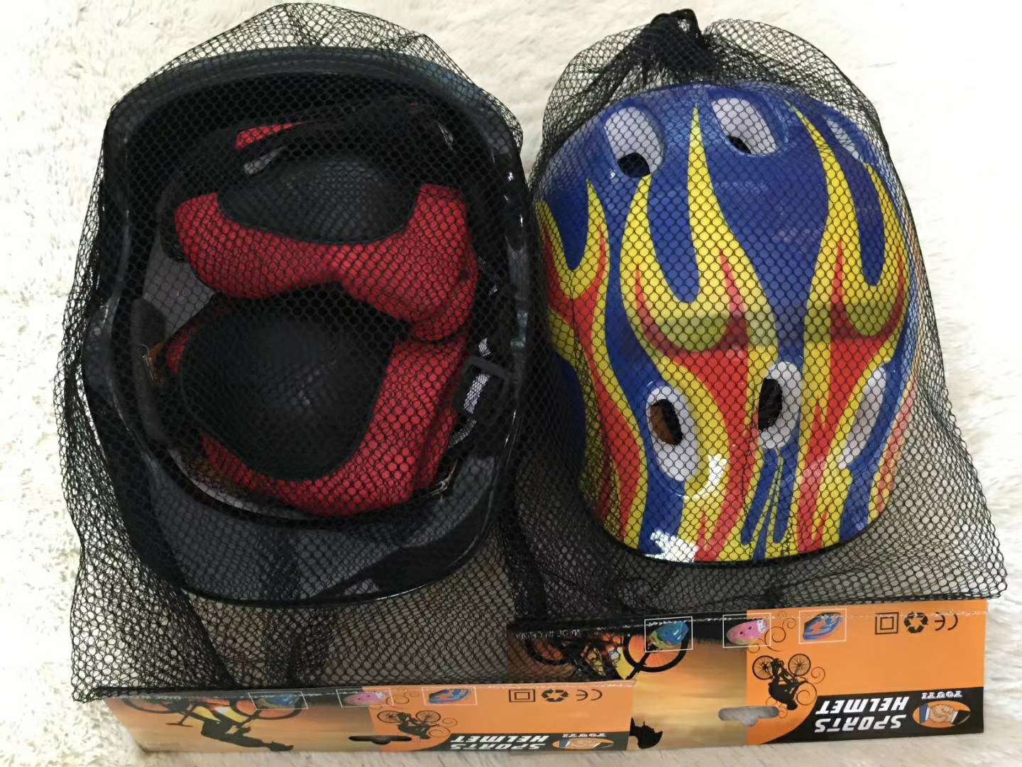 Children's helmet protection set seven-piece skates for riding knee protection thumbnail