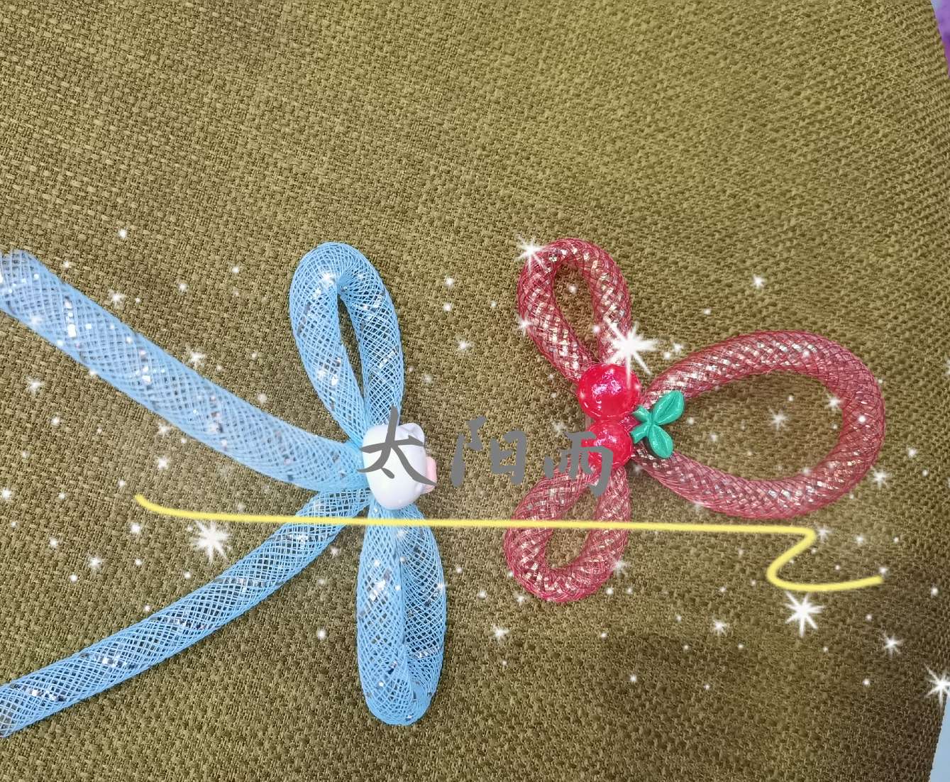 Headband hairpin accessories, flower elastic mesh factory direct sales of accessory accessories, Sunrain accessory accessories