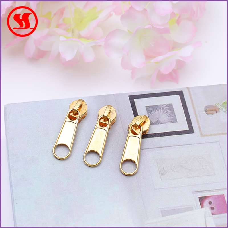 Accessories drawhead No. 3 metal plated longboard drawhead for luggage and clothing