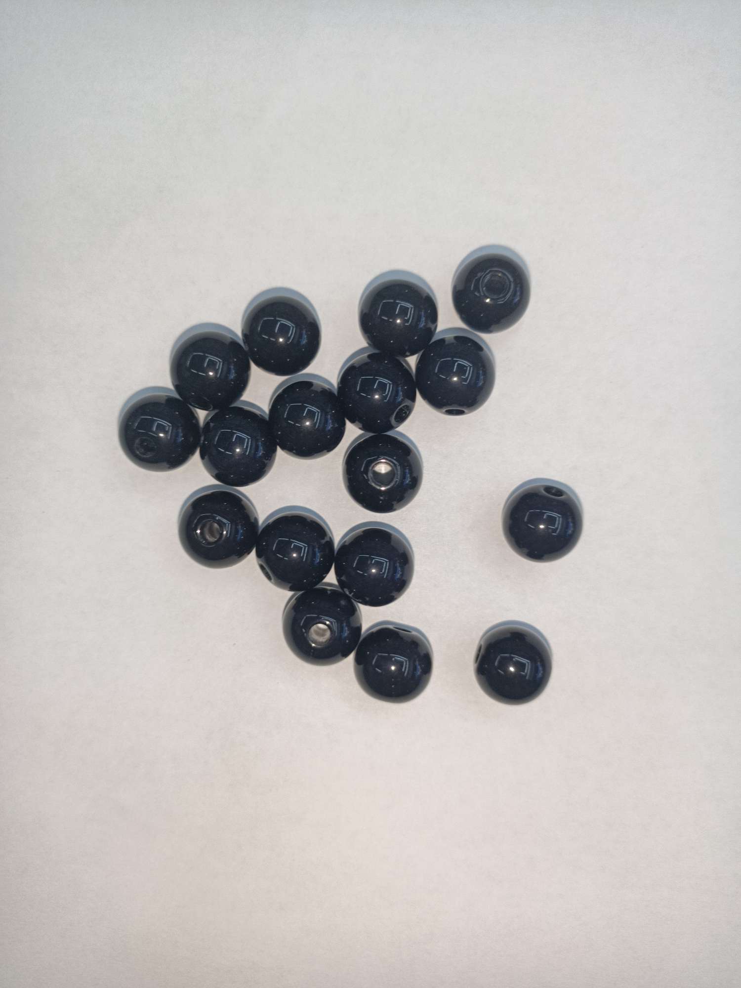 12mm亚克力圆珠黑色配件
