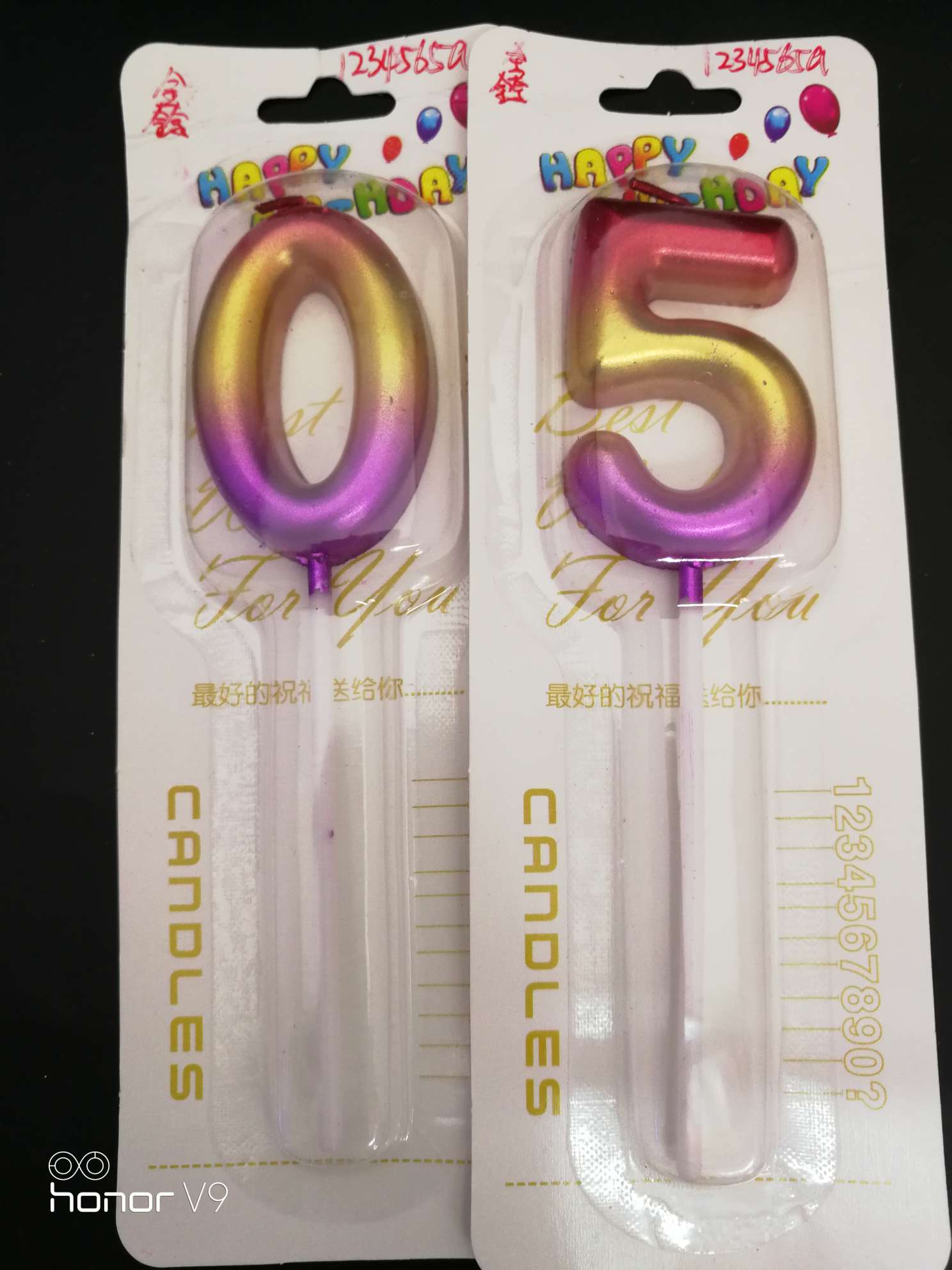 幻彩数字蜡烛B
