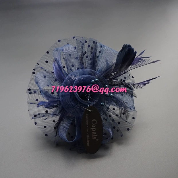 Headband hairpin accessories flowers elastic yarn net manufacturers direct selling jewelry packaging materials flowers full figure