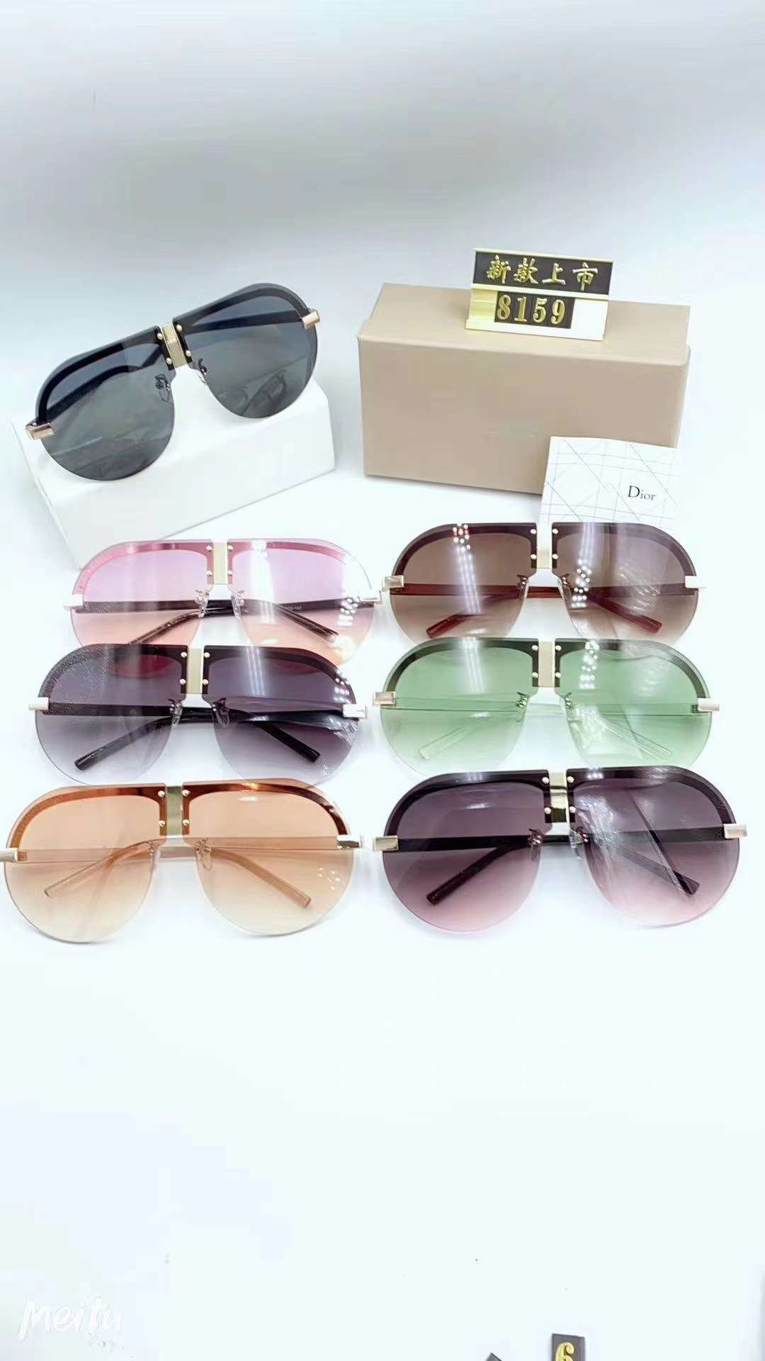 2020 new rimless sunglasses
