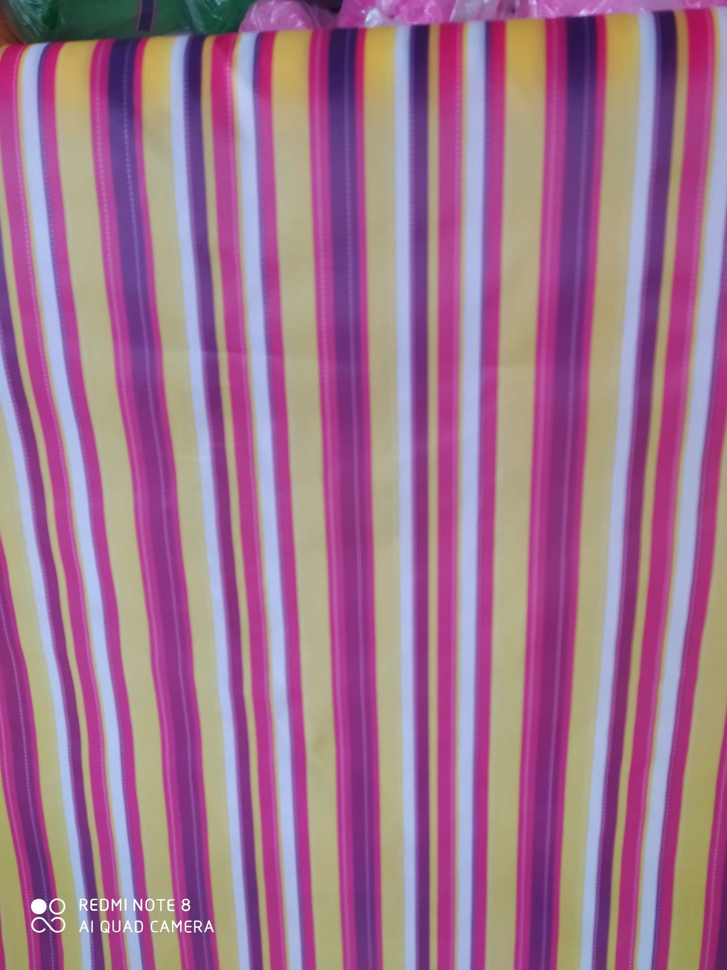 210D Oxford cloth color stripe heat transfer printing pattern details Picture