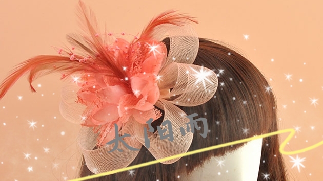 Headband hairpin accessories flower elastic yarn net manufacturers direct wedding dress decoration